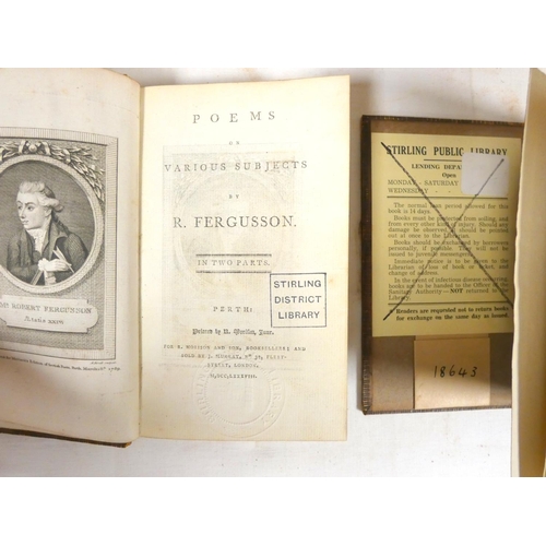 42 - MORISON R. & SON (Pubs).  Morison's Edition, The Scottish Poets. 3 vols. Eng. title &a... 