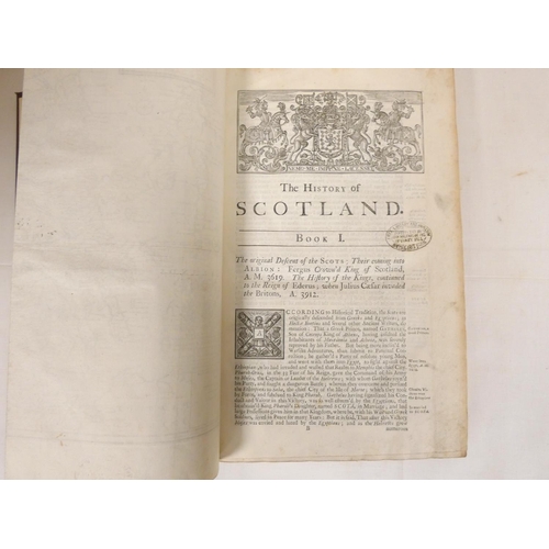 44 - SCOTT DAVID.  The History of Scotland ... to the Year of Christ 1726. Lacking title leaf, commencing... 