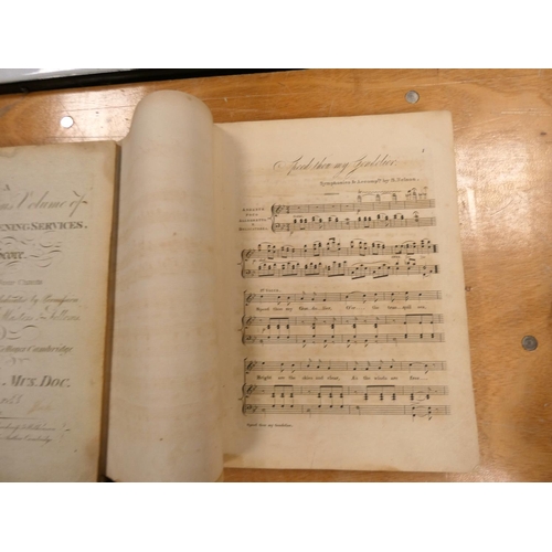 5 - Music.  14 folio & quarto vols. of bound music, mainly 19th cent. incl. one or two with bookplat... 