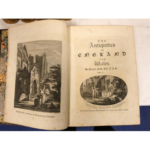 54 - GROSE FRANCIS.  The Antiquities of England & Wales & Supplement to the Antiquities of Englan... 