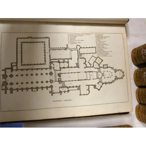 54 - GROSE FRANCIS.  The Antiquities of England & Wales & Supplement to the Antiquities of Englan... 