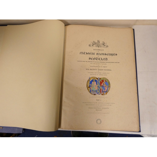 58 - GIBSON-CRAIG SIR WILLIAM & JAMES SIR HENRY.  Facsimiles of National Manuscripts of Scotland. Vol... 