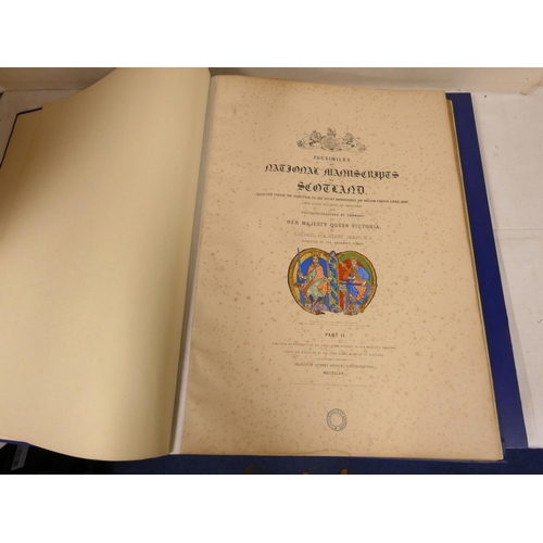 58 - GIBSON-CRAIG SIR WILLIAM & JAMES SIR HENRY.  Facsimiles of National Manuscripts of Scotland. Vol... 