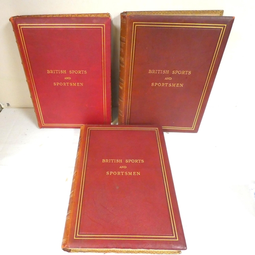 226 - BRITISH SPORTS & SPORTSMEN.  Past Sportsmen, 2 vols.; Breeding & Agriculture, 3 vo... 