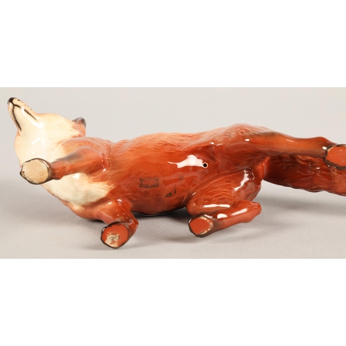 27 - Beswick fox, Length : 22cm