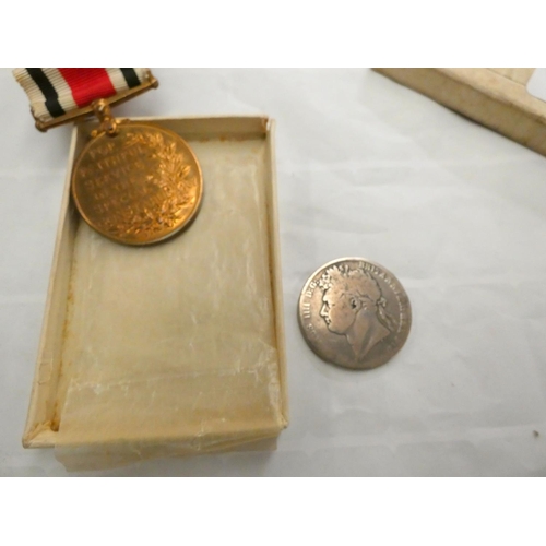 387 - Special Constable medal and silver 1820 Crown.