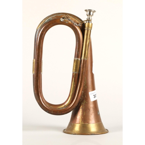 Brass and copper bugle