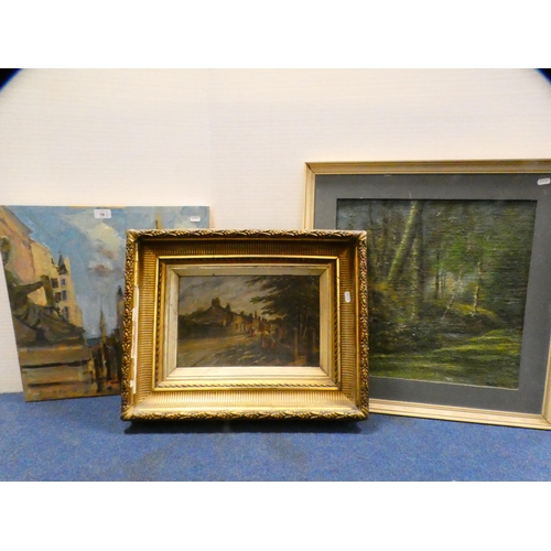 19 - P HolmesSt Martin's, PerthshireSigned, oil and acrylic, an oil by Stewart Morrison of a continental ... 