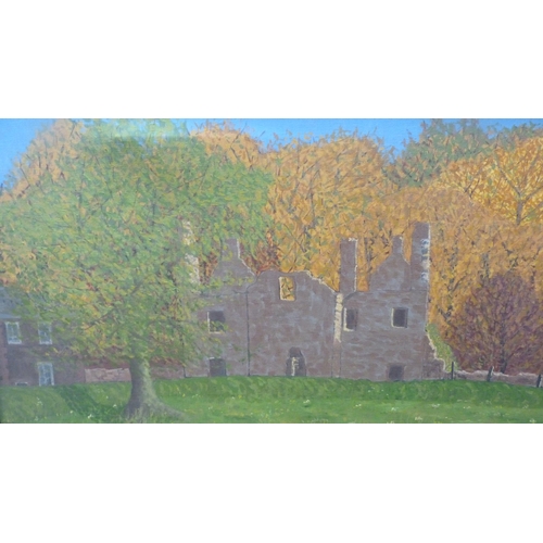 31 - Henry Castle ruins and another similar landscapeTwo acrylics.  (2)... 