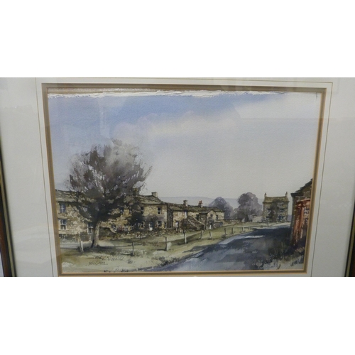 34 - John SibsonThornton Rust, SwaledaleWatercolour, and J Irwin, Town Square.  (2)... 