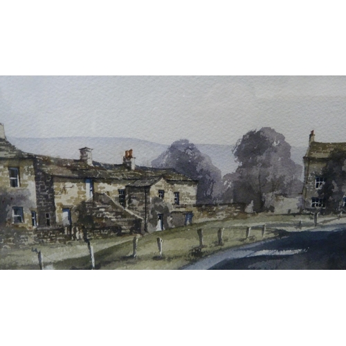 34 - John SibsonThornton Rust, SwaledaleWatercolour, and J Irwin, Town Square.  (2)... 