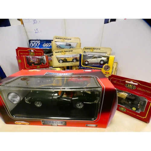 36 - Carton containing Days Gone, Matchbox and other diecast boxed vehicles, mainly 1:43 scale.