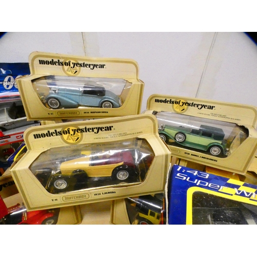 36 - Carton containing Days Gone, Matchbox and other diecast boxed vehicles, mainly 1:43 scale.