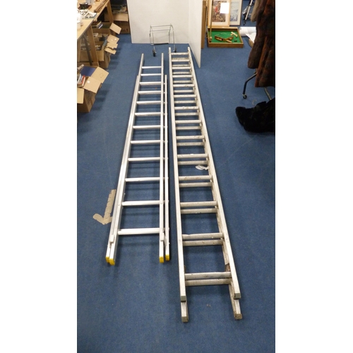 412 - Large set of Abru ladders and another ladder.