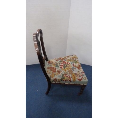 420 - Victorian mahogany carver chair and an Edwardian mahogany nursing chair.  (2)