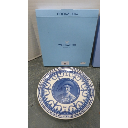 53 - Twelve boxed Wedgwood commemorative plates.  (12)