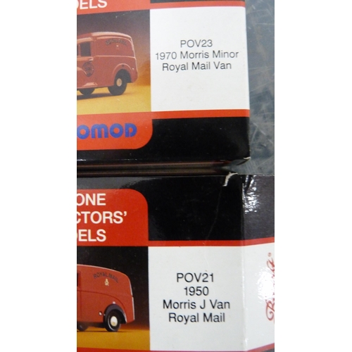 58 - Diecast model vehicles to include Royal Mail vans, Corgi, Vanguard etc.