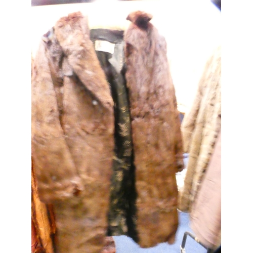 66 - Group of ladies' simulated fur coats to include examples retailed by John Logan of Glasgow.  (6)