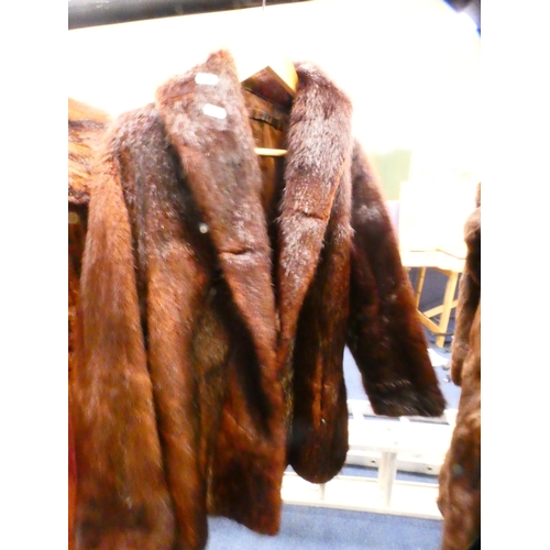 66 - Group of ladies' simulated fur coats to include examples retailed by John Logan of Glasgow.  (6)