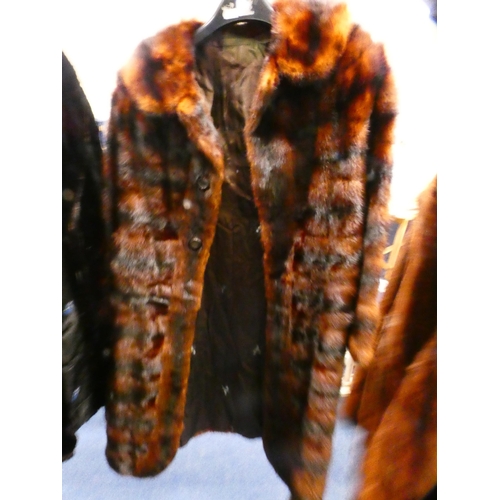 66 - Group of ladies' simulated fur coats to include examples retailed by John Logan of Glasgow.  (6)