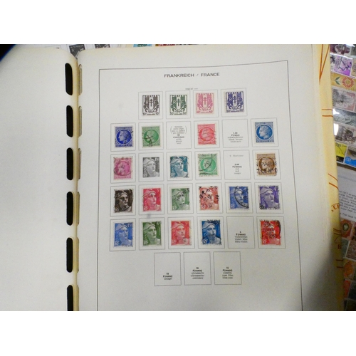 80 - Stamp albums to include two Schaubek albums containing French stamps, c. 1945-59, Stanley Gibbons Co... 