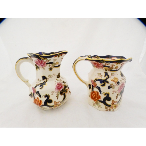 87A - Four pieces of Mason's 'Mandalay' pattern ceramics to include two jugs, cream jug and an octagonal d... 