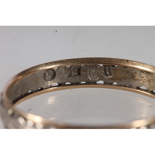 459 - 9ct gold wedding band ring, bears '9ct' stamp and stags head mark, possibly Scottish gold, ring size... 