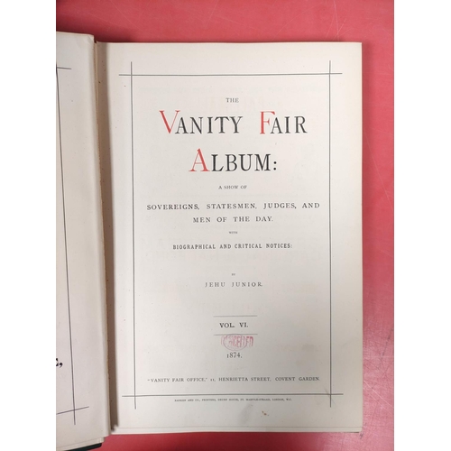 224 - VANITY FAIR.  The Vanity Fair Album. A run from vol. 1 to vol. 19 with 1878 being in two.  Very many... 