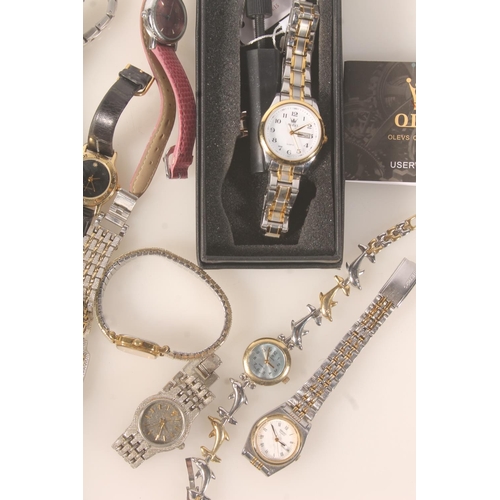 423 - Ladies wristwatches to include Olevs, Seiko, Venus, etc.