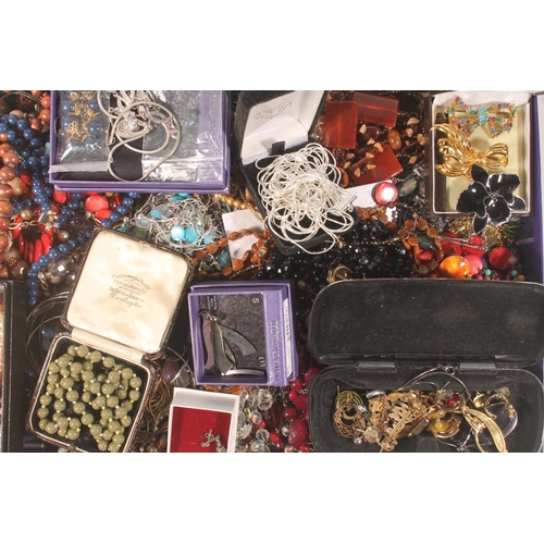 427 - Large group of costume jewellery to include bead necklaces, earrings, etc.