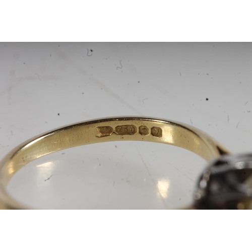 201 - 18ct yellow gold solitaire diamond ring, the diamond approximately 1.5ct in claw setting, size O, 3.... 