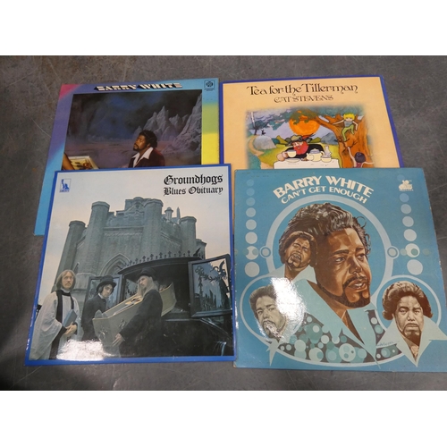 67 - Carton containing various vinyl records and CDs to include The Beatles Rubber Soul, Rolling Stones, ... 