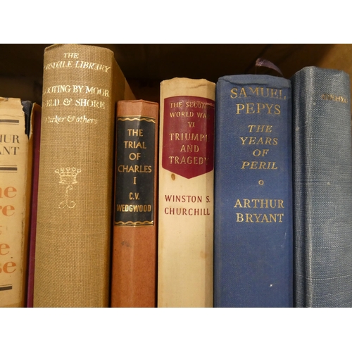 73 - Three cartons containing topical books to include Myths of Greece and Rome, four leather-bound Waver... 