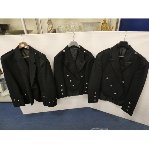 80 - Large collection of formal kilt attire to include a kilt, Bonnie Prince Charlie jackets, shoes, spor... 