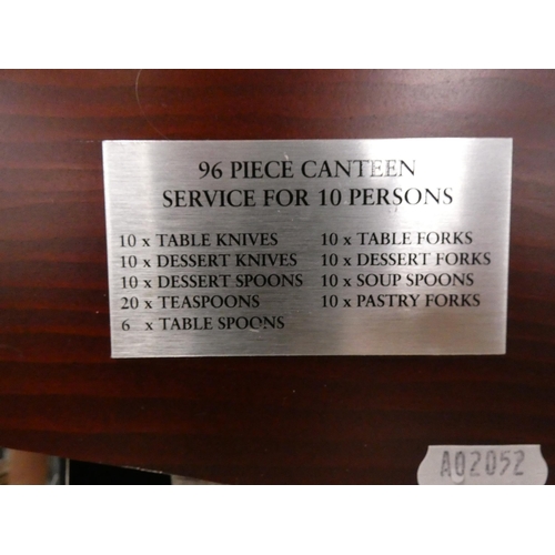 98 - Viner's stainless steel canteen of cutlery.