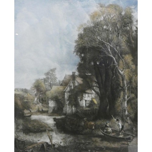 385 - GC Fitzgerald after John Constable (British, 1776 - 1837)The Glebe FarmSigned C Fitzgerald to lower ... 