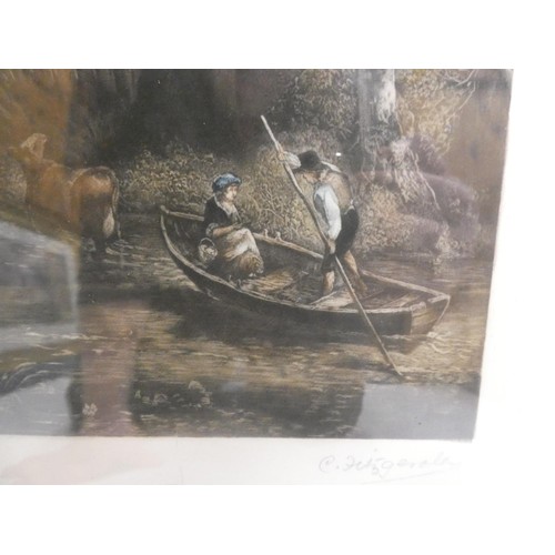 385 - GC Fitzgerald after John Constable (British, 1776 - 1837)The Glebe FarmSigned C Fitzgerald to lower ... 