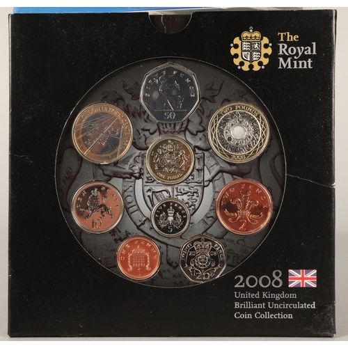 238 - Coins in presentation cases including silver, UK, etc.