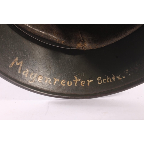 1787 - Nazi German Third Reich WWII style M40 pattern steel army helmet with double decals including eagle ... 
