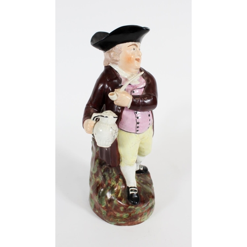 Staffordshire Hearty Goodfellow Toby Jug, c1810, the figure standing ...