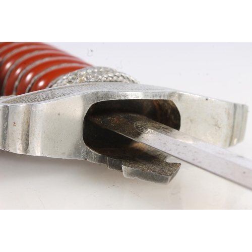 1783 - WWII era Nazi German Third Reich Luftwaffe dagger, the blade ricasso with makers mark 'PAUL WEYERSBE... 