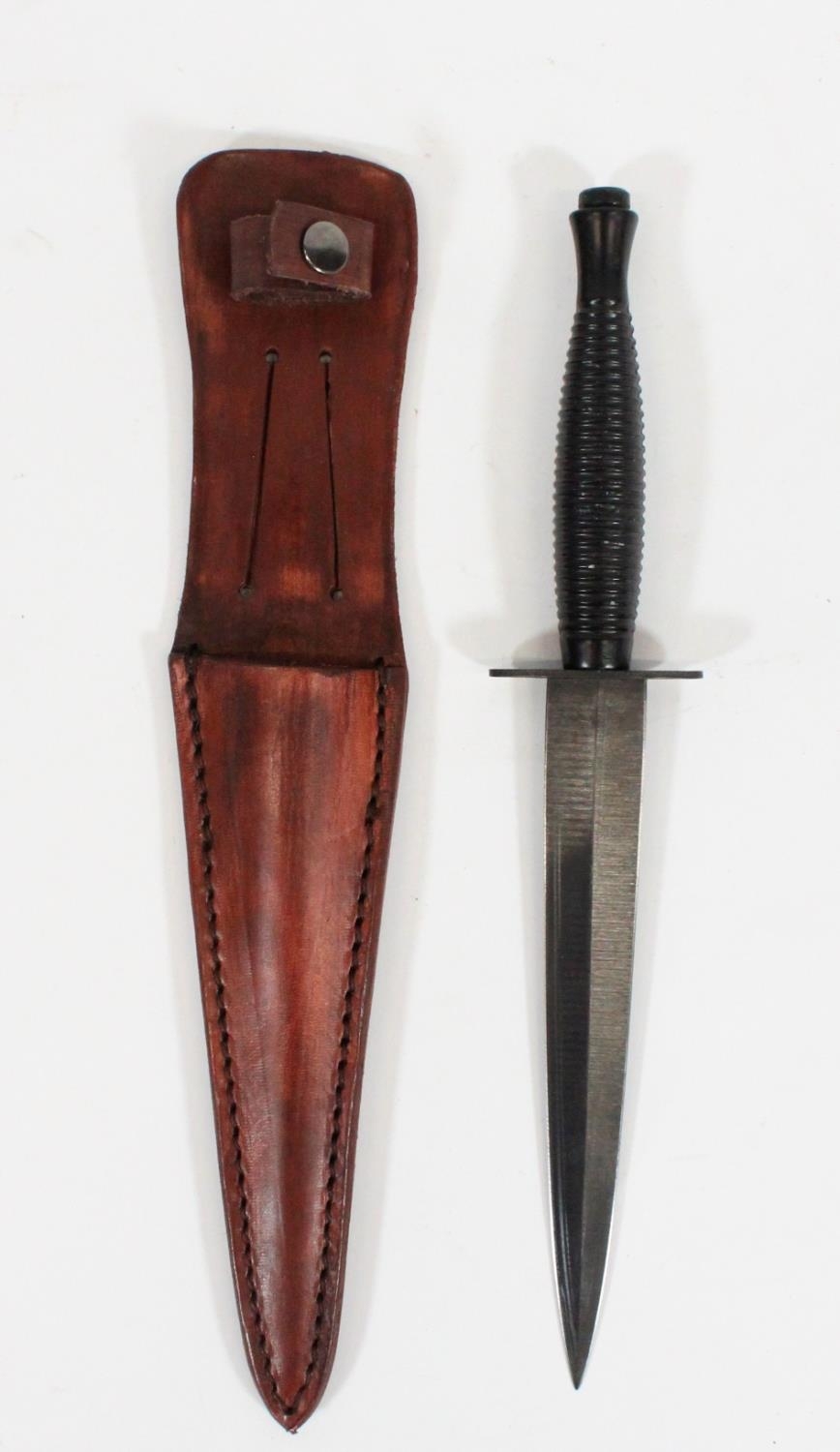 British post WWII Fairbairn Sykes FS commando dagger of typical form ...