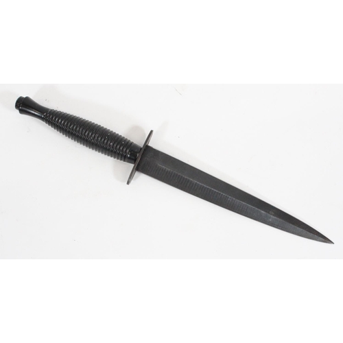 British post WWII Fairbairn Sykes FS commando dagger of typical form ...