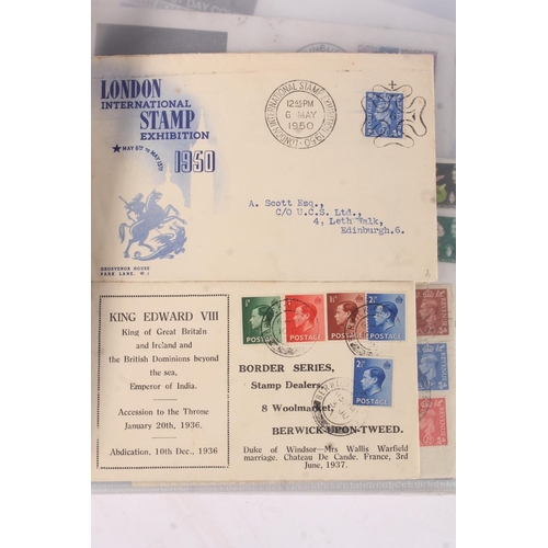 1424 - Stamp collection held across four albums to include GREAT BRITAIN GB 1964 Forth Road Bridge presenta... 