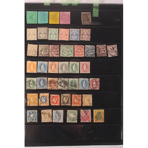 1424 - Stamp collection held across four albums to include GREAT BRITAIN GB 1964 Forth Road Bridge presenta... 