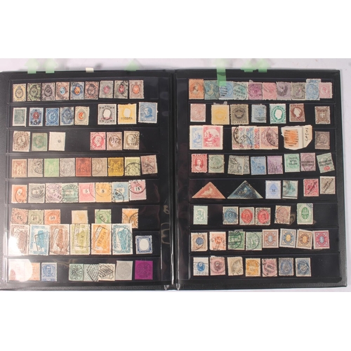 1424 - Stamp collection held across four albums to include GREAT BRITAIN GB 1964 Forth Road Bridge presenta... 