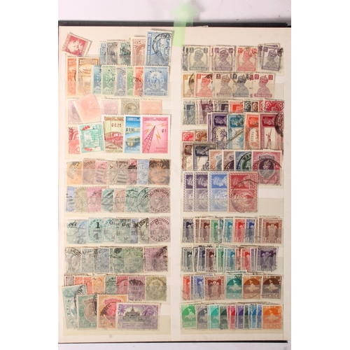 1424 - Stamp collection held across four albums to include GREAT BRITAIN GB 1964 Forth Road Bridge presenta... 