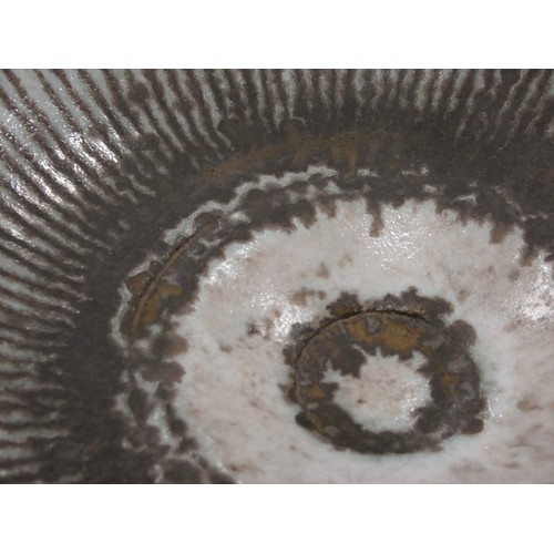 255 - Dame Lucie Rie DBE (Austrian, 1902 - 1995)Studio pottery drip glazed bowl, the interior and exterior... 