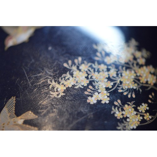 310 - Hayashi Kodenji (1831 - 1915)Fine Japanese cloisonné enamel bird tree vase, Meiji 1868 - 1912, worke... 