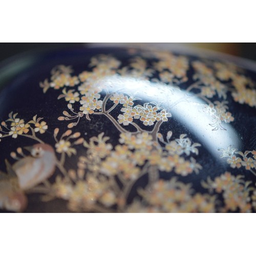 310 - Hayashi Kodenji (1831 - 1915)Fine Japanese cloisonné enamel bird tree vase, Meiji 1868 - 1912, worke... 